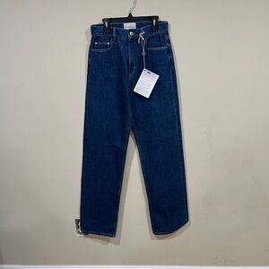 NWT Wandler denim pants fit poppy size26 cotton dark denim high waisted straight